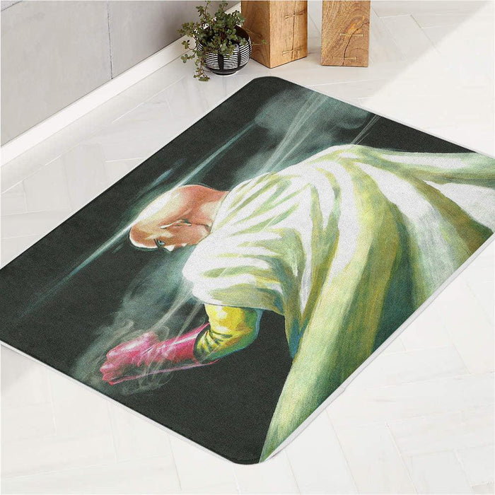 textured saitama with clothes bath rugs