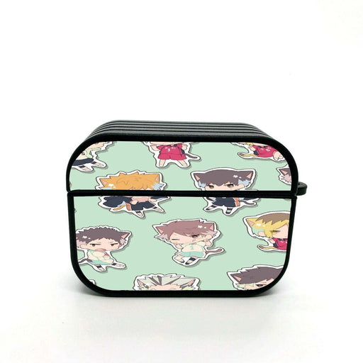 style chibi of haikyuu player airpods case