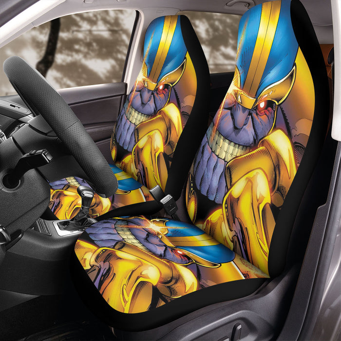 thanos comic coloring marvel Car Seat Covers