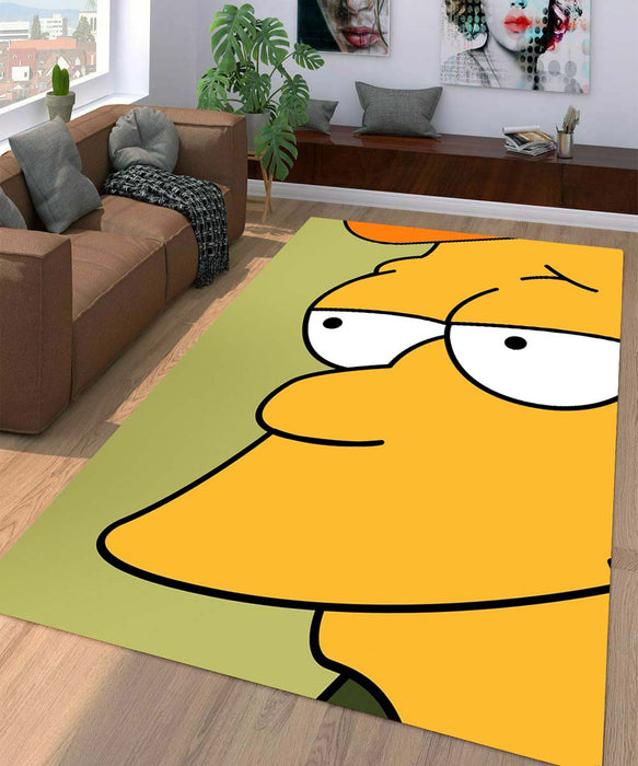 the simpsons close up character Living room carpet rugs