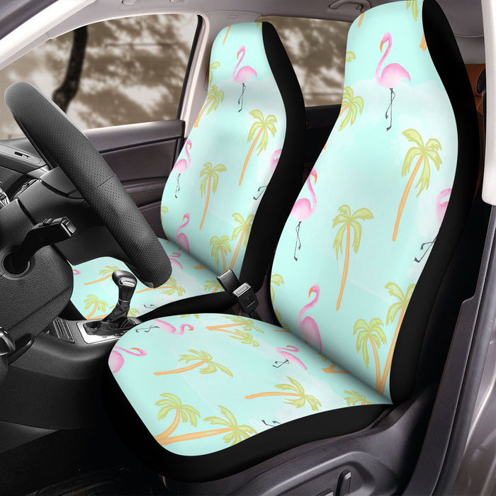 summer flamingo vibe Car Seat Covers