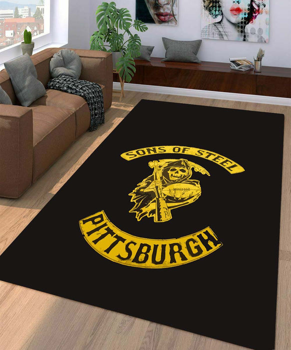 son of steel pittsburgh Living room carpet rugs