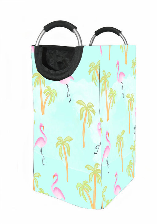 summer flamingo vibe Laundry Hamper | Laundry Basket