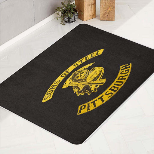 son of steel pittsburgh bath rugs