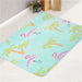 summer flamingo vibe bath rugs