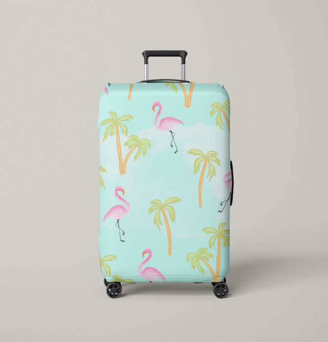 summer flamingo vibe Luggage Cover | suitcase