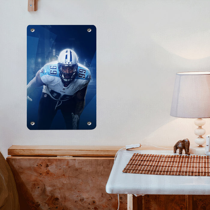 soul of titans player football nfl Poster Metal print wall art