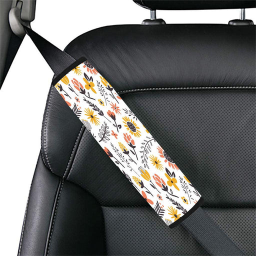 sunflower with another type of flora Car seat belt cover