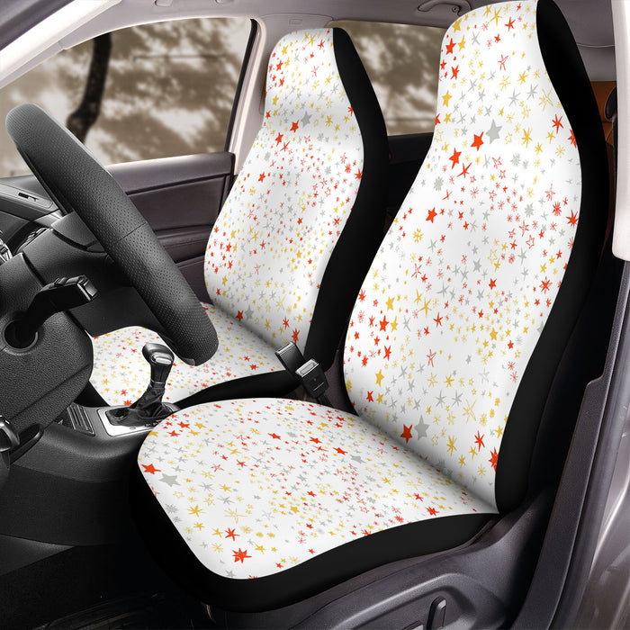 sunset stars orange and yellow Car Seat Covers