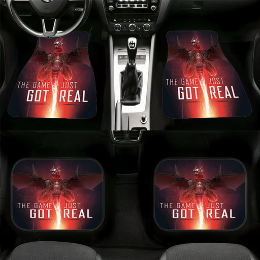the game just get real graphic Car floor mats Universal fit