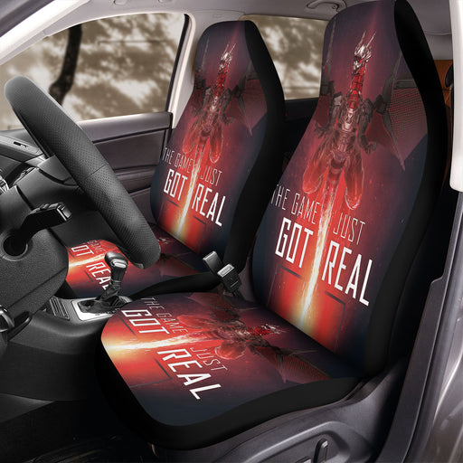 the game just get real graphic Car Seat Covers