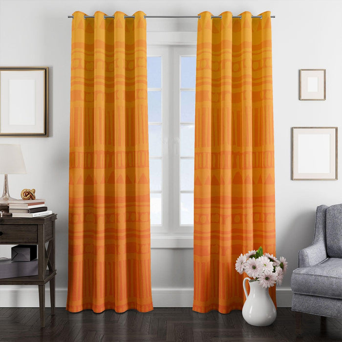 sunset vibe pattern the lion king window Curtain