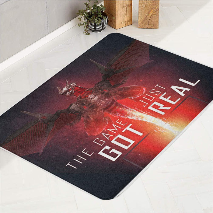 the game just get real graphic bath rugs