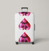 the heart gem in diamond Luggage Covers | Suitcase