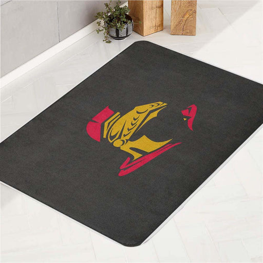 spartan nhl team logo icon bath rugs