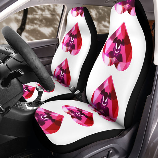 the heart gem in diamond Car Seat Covers