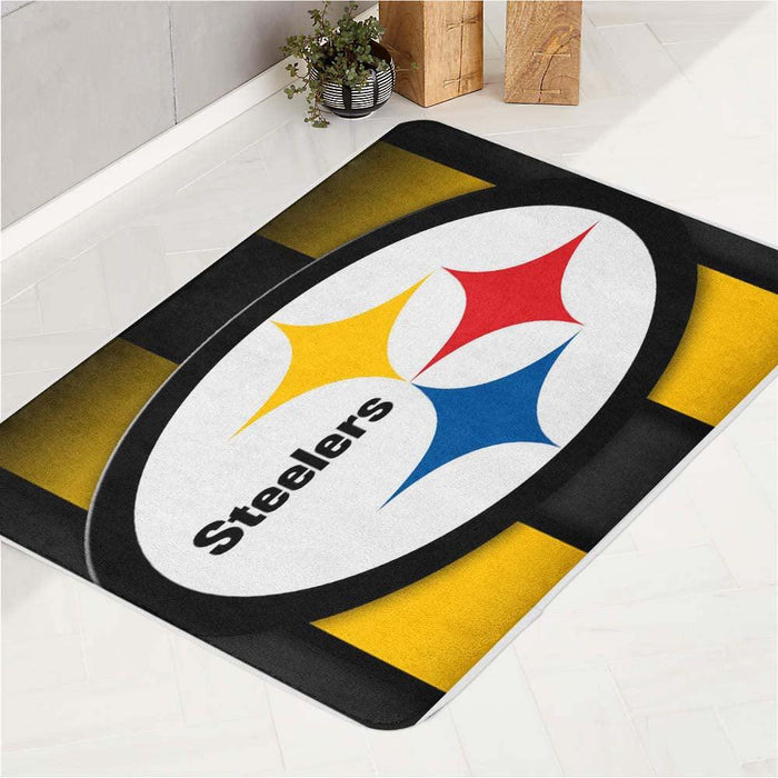 specular shine steelers team bath rugs