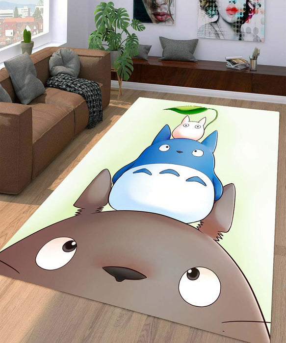 three character totoro Living room carpet rugs