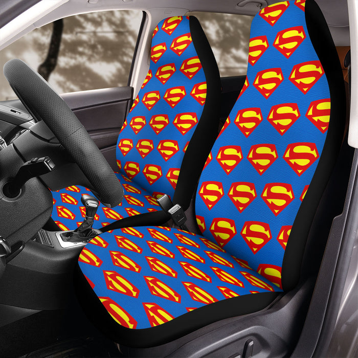 superman logo superhero cartoon Car Seat Covers