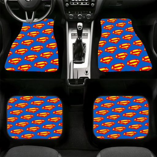 superman logo superhero cartoon Car floor mats Universal fit