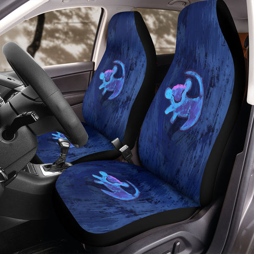 the lion king iconic blue color Car Seat Covers