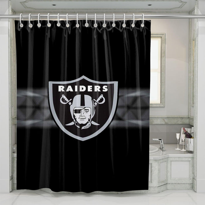 speed of raiders football nfl shower curtains