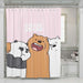 three character we bare bears shower curtains