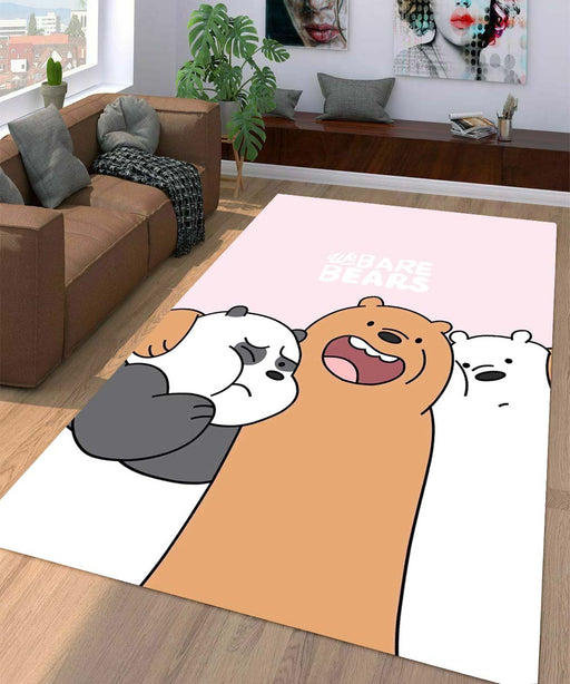 three character we bare bears Living room carpet rugs