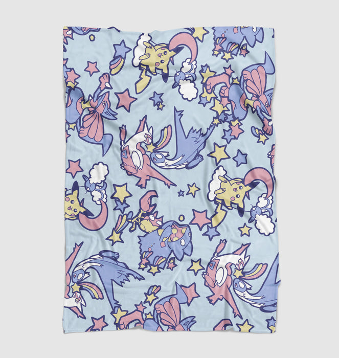 swablu pokemon species Ultra soft fleece blanket