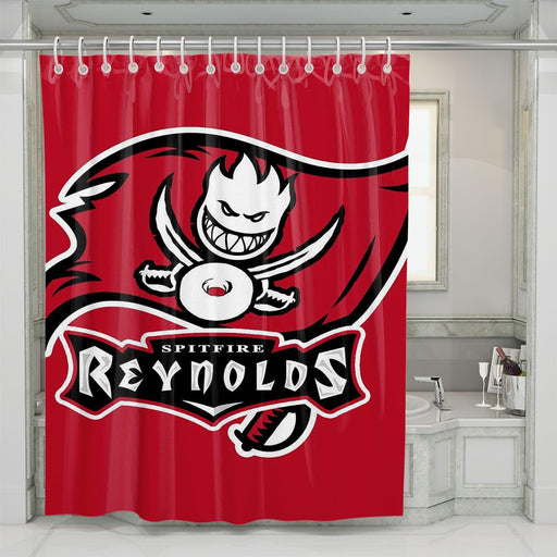 spitfire reynold tampa bay buccaneers shower curtains