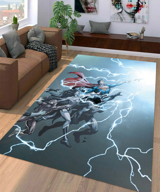 thunder justice league Living room carpet rugs