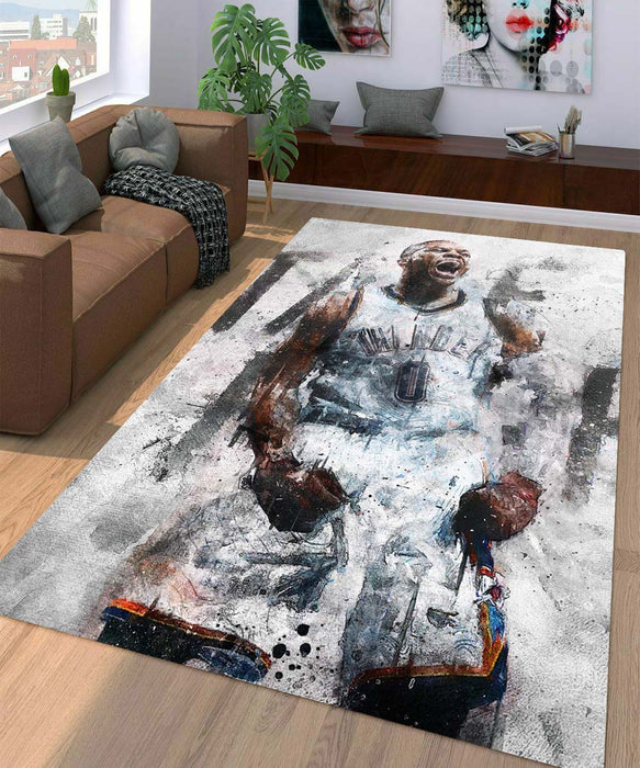 thunder player nba Living room carpet rugs