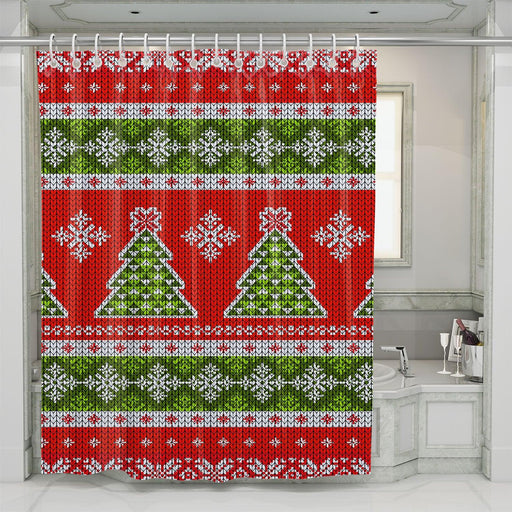 sweater christmas weaving shower curtains