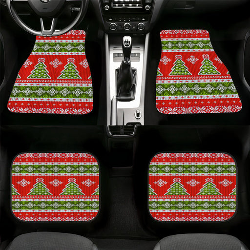 sweater christmas weaving Car floor mats Universal fit