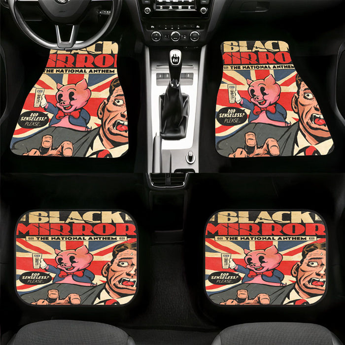 the national anthem black mirror Car floor mats Universal fit