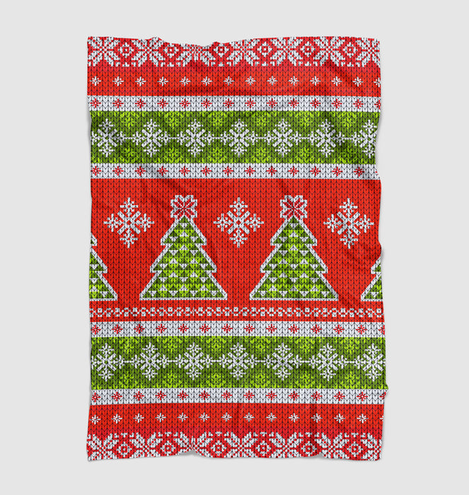 sweater christmas weaving Ultra soft fleece blanket