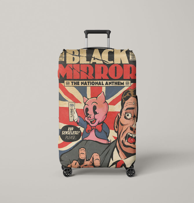 the national anthem black mirror Luggage Covers | Suitcase