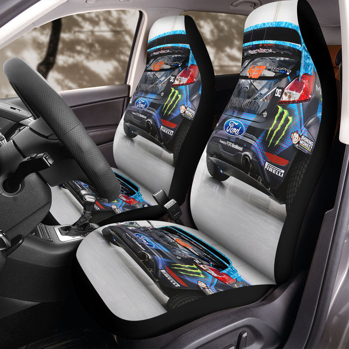 sponsored ford monster racing Car Seat Covers