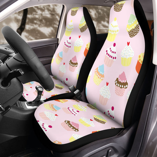 sweet cupcakes cute food Car Seat Covers