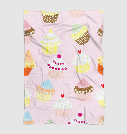 sweet cupcakes cute food Ultra soft fleece blanket