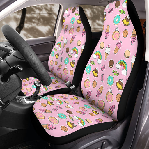 sweet desert for girl Car Seat Covers