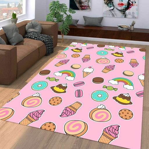 sweet desert for girl Living room carpet rugs