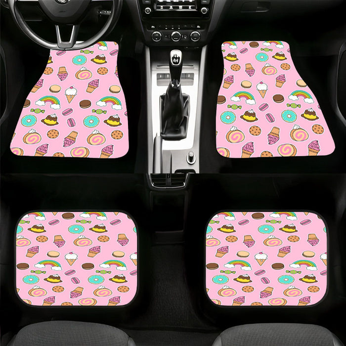 sweet desert for girl Car floor mats Universal fit