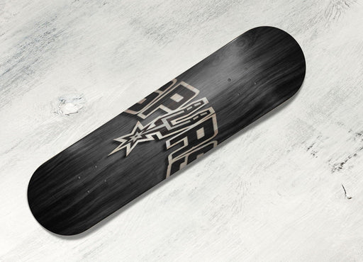 spurs wood logo Skateboard decks
