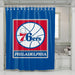 square logo philadelphia 76ers shower curtains