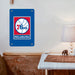 square logo philadelphia 76ers Poster Metal print wall art