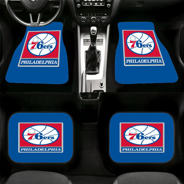 square logo philadelphia 76ers Car floor mats Universal fit