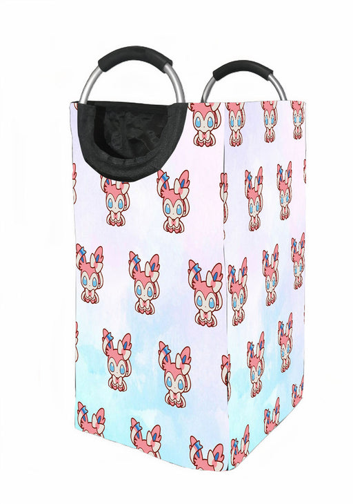 sylveon pink species pokemon Laundry Hamper | Laundry Basket