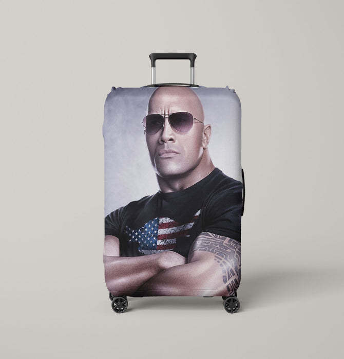 the rock dwayne johnson wwe superstar Luggage Covers | Suitcase