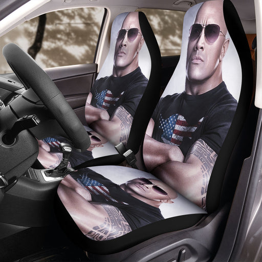 the rock dwayne johnson wwe superstar Car Seat Covers